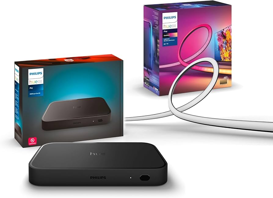 Amazon.com: Philips Hue Play HDMI Sync Box 8K + Gradient 75