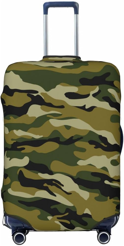 Amazon.co.jp: スーツケースカバー 迷彩 カモフラ柄 キャリーカバー