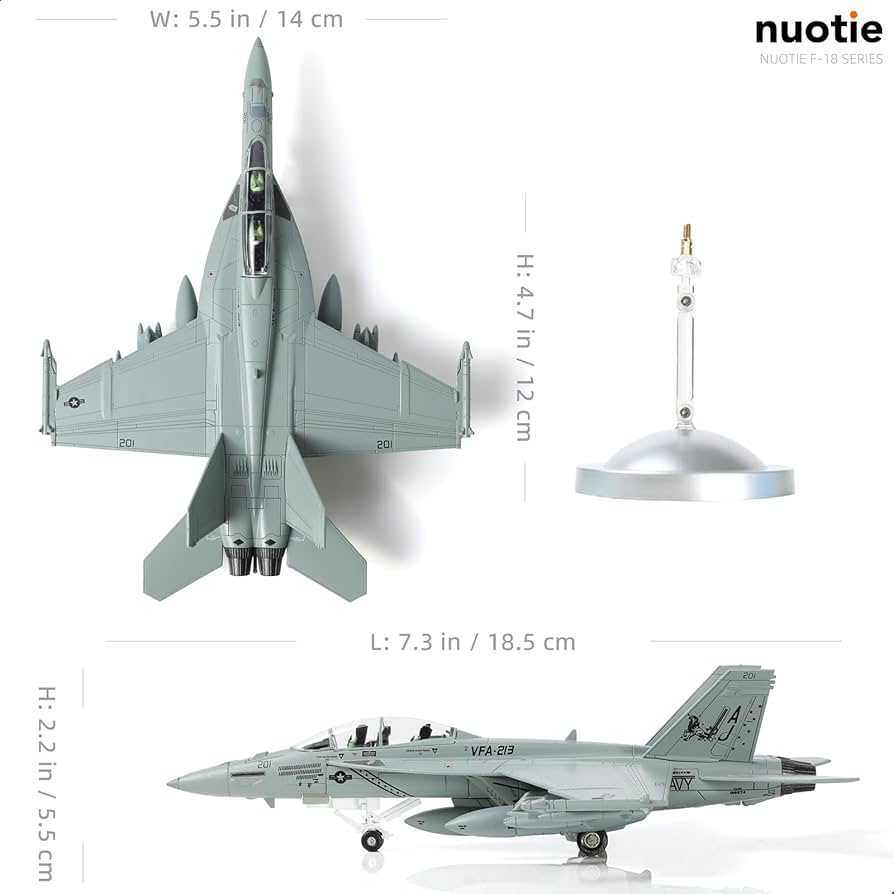Amazon.com: NUOTIE 1/100 F/A-18 Super Hornet Fighter Aircraft