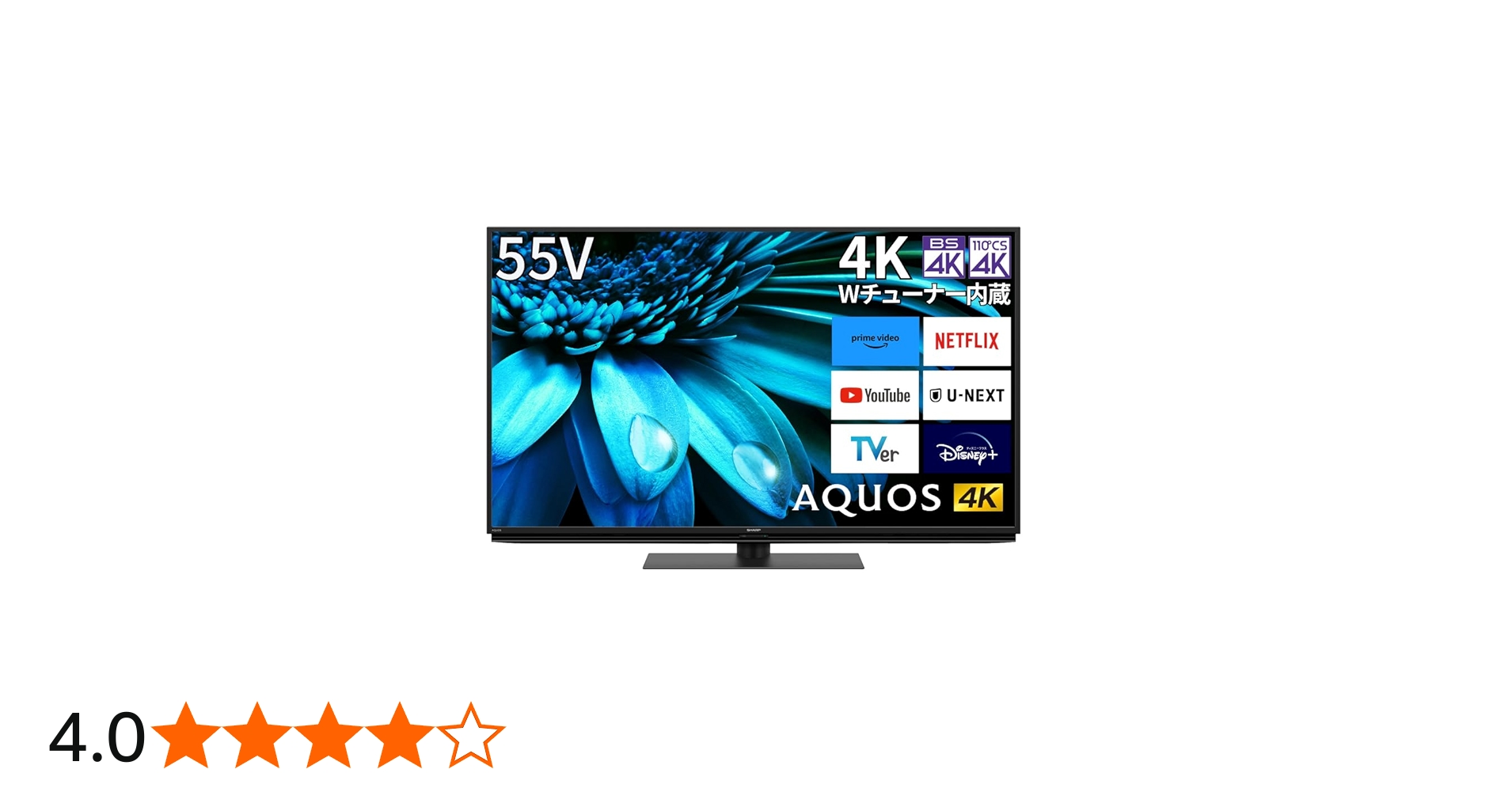 Amazon | シャープ 55V型 4K 液晶 テレビ AQUOS 4T-C55EL1 Google TV