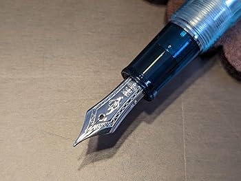 美品 セーラー万年筆 限定生産 ヴェイリオ ブルーグリーン M 中字