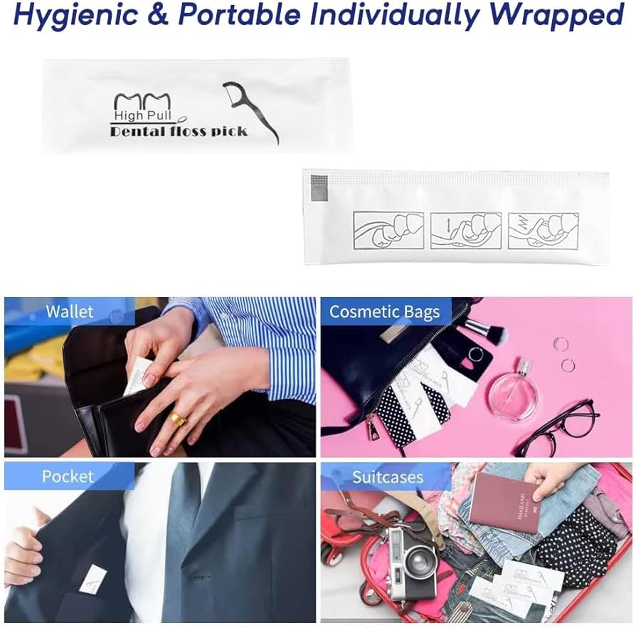 Amazon.co.jp: 個別に包装されたデンタルフロスピック 200個 - 歯の