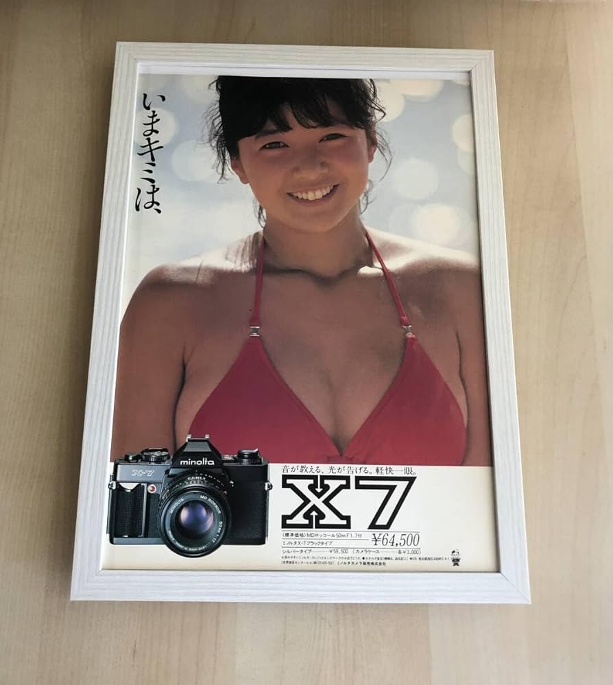 kj ☆額装品☆ 宮崎美子 ミノルタ 篠山紀信 A3サイズ 額入り ポスター風