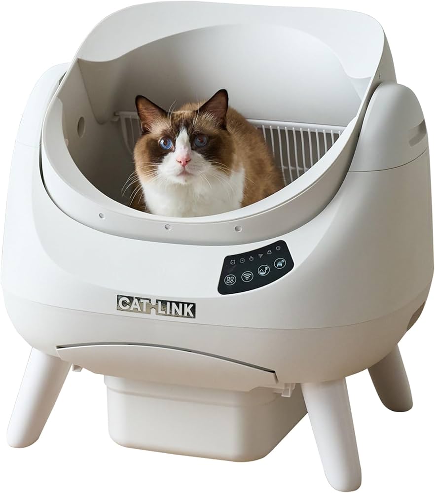 Amazon | 【OFT】 自動猫トイレ CATLINK SCOOPER OPEN-X ホワイト