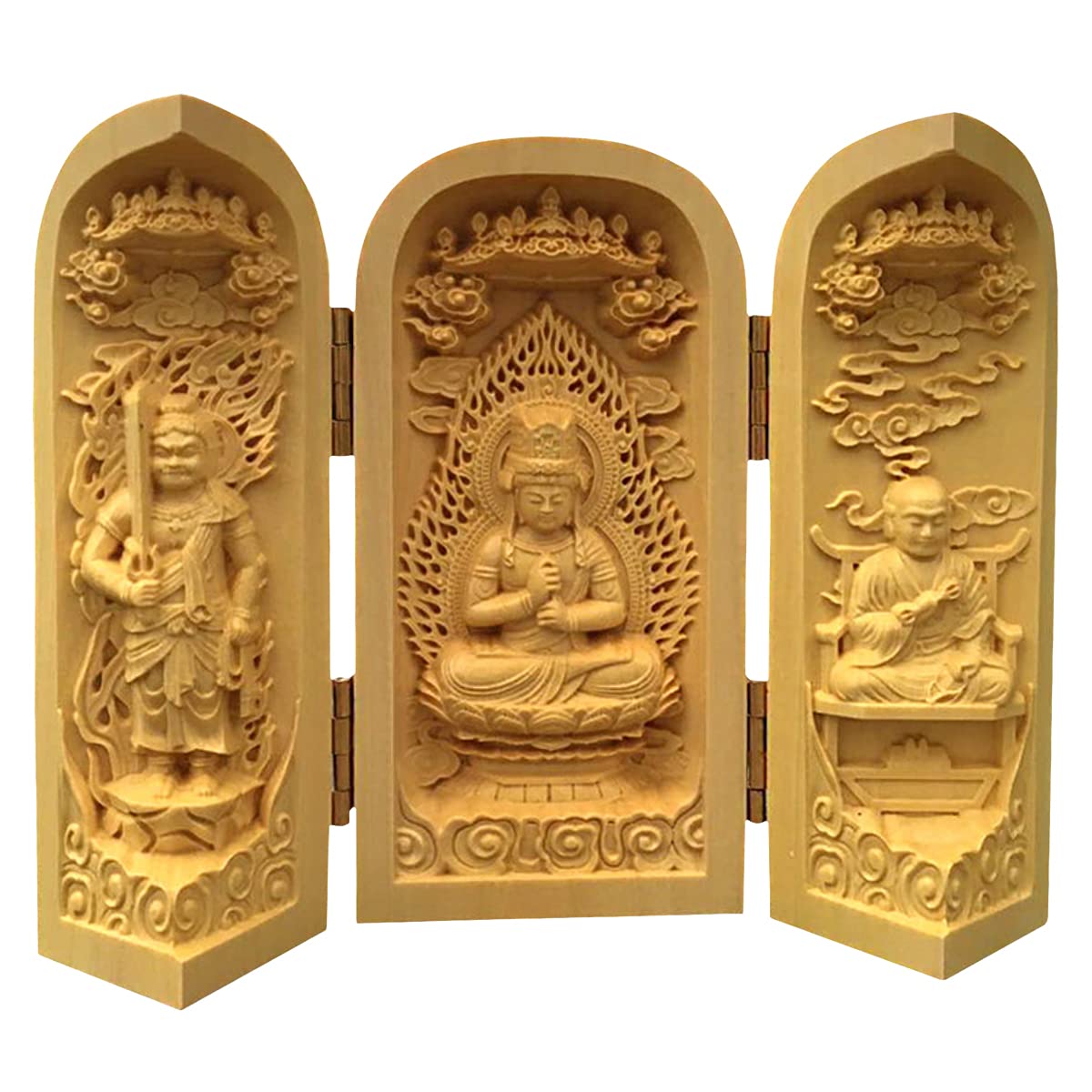 中国美術 乾隆年製 時代 白銅 三尊仏 仏像 如来 菩薩 明王 【公式通販】