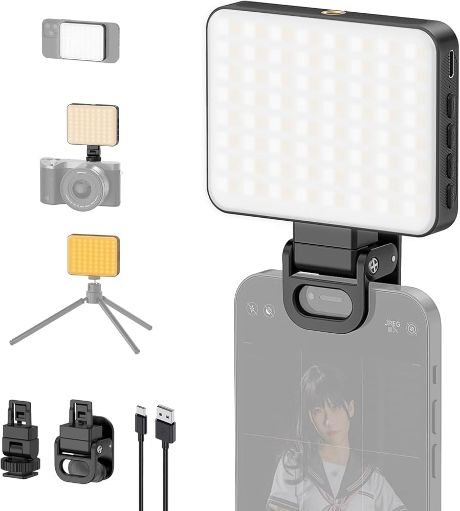 Amazon | Smiling Shark 撮影用ライト XJ77，【高輝度・マグネット機能