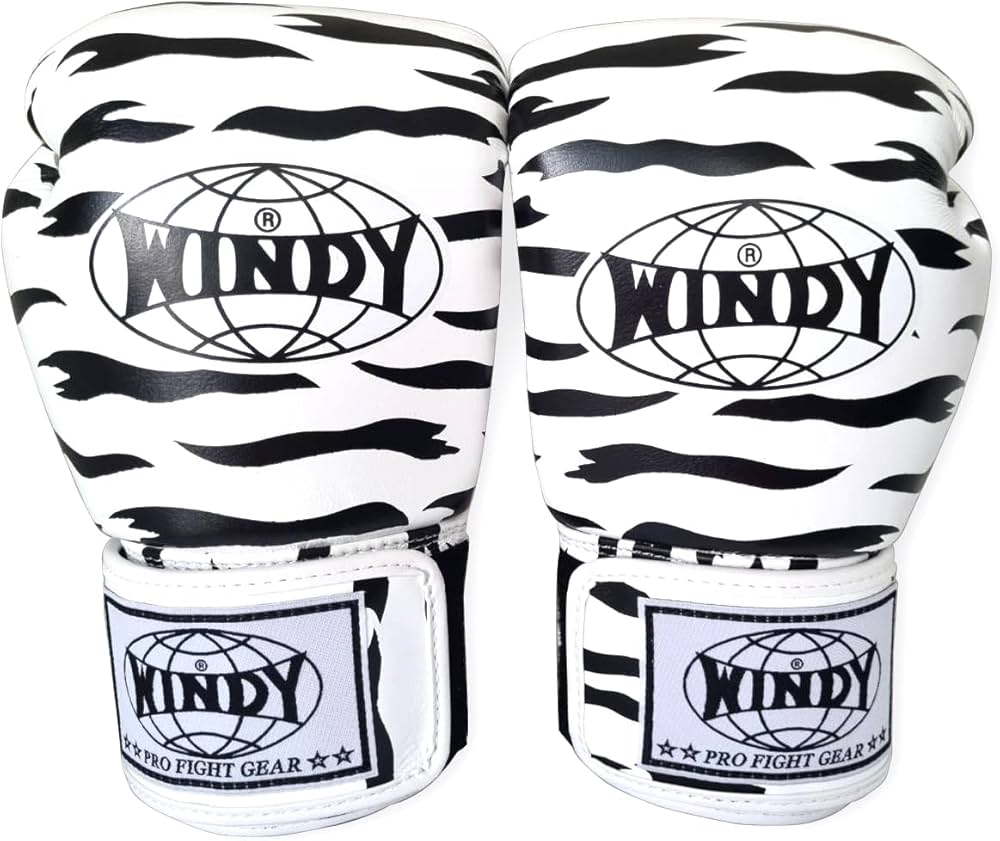 Amazon.co.jp: ウィンディ Windy キック ボクシンググローブ シマウマ