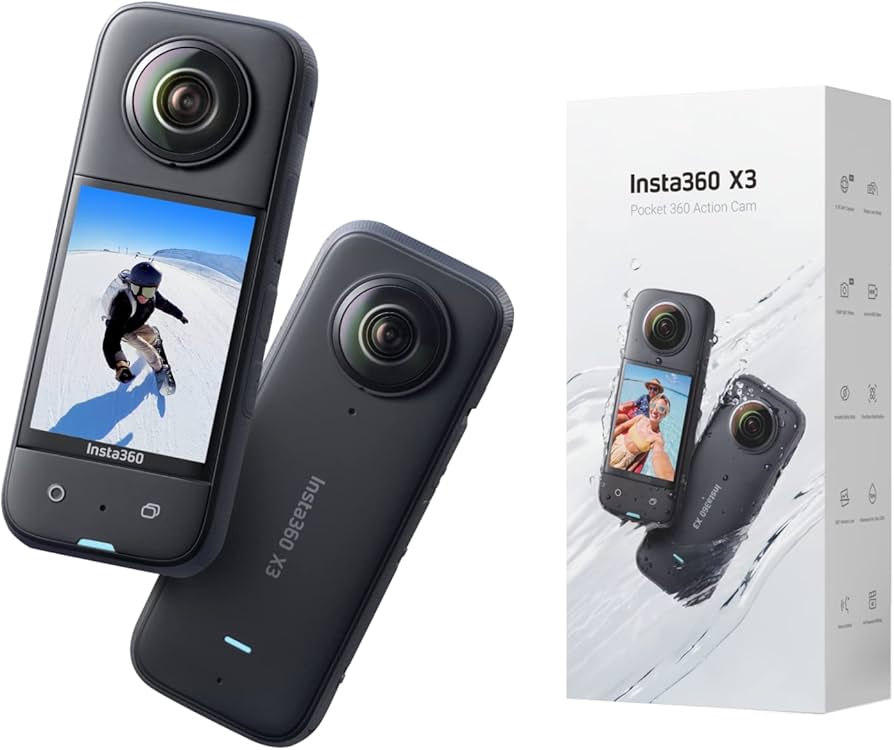 Amazon.com : Insta360 X3 Waterproof 360 Action Camera, 1/2