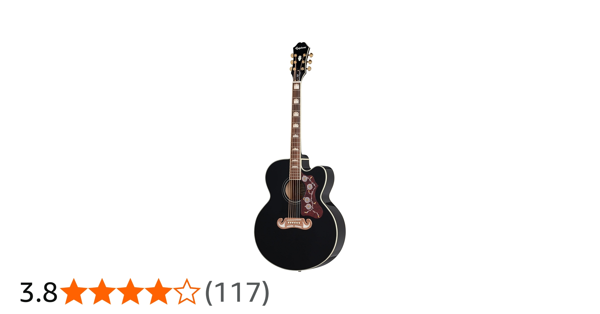 Amazon | Epiphone J-200EC Studio Black エレアコギター トップ単板