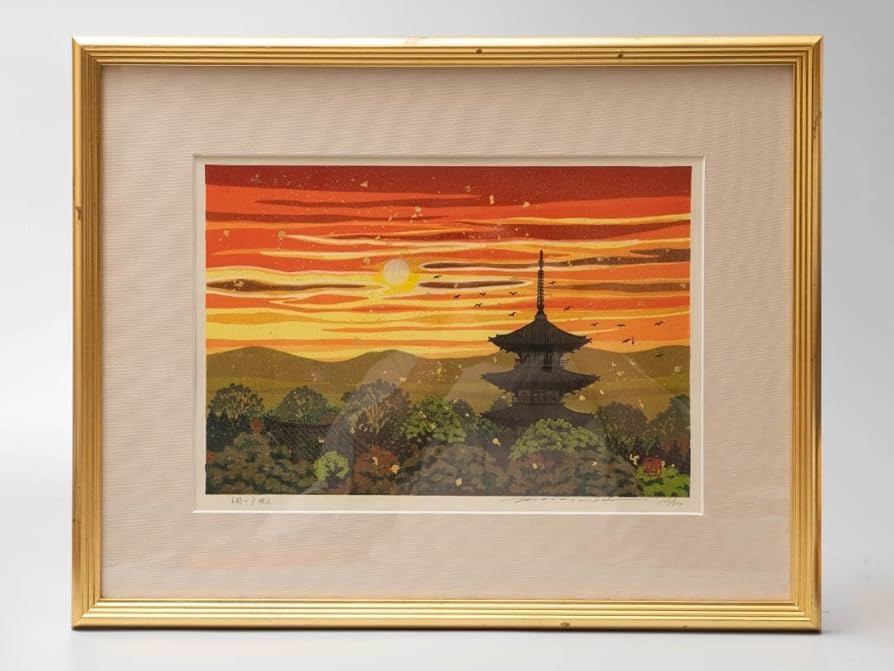 Amazon.co.jp: 井堂雅夫 日本の四季 秋 古都の夕映え直筆サイン入り 金