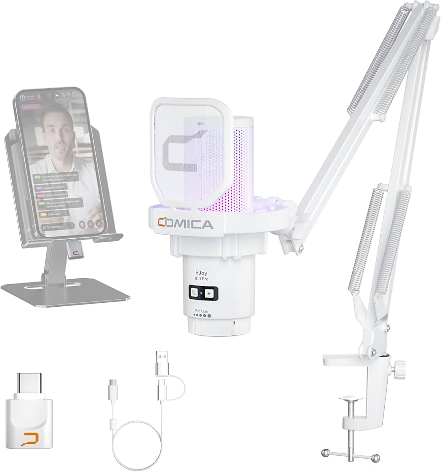 Amazon.co.jp: 【COMICA 革新登場】ワイヤレスUSBコンデンサーマイク