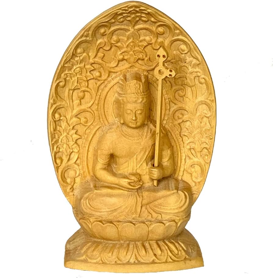 ♥とても古い 銅製 仏像 虚空蔵菩薩 十体 木箱付き 観音像 観音