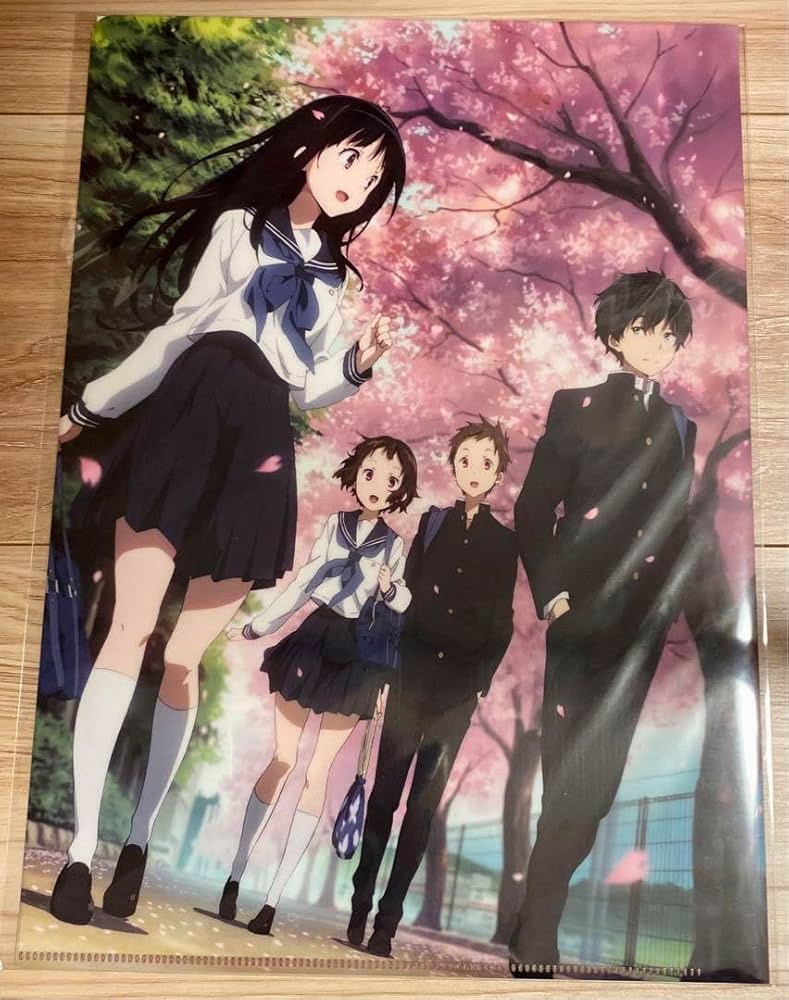 Amazon.co.jp: 氷菓 クリアファイル 桜 京アニ 折木奉太郎 千反田える