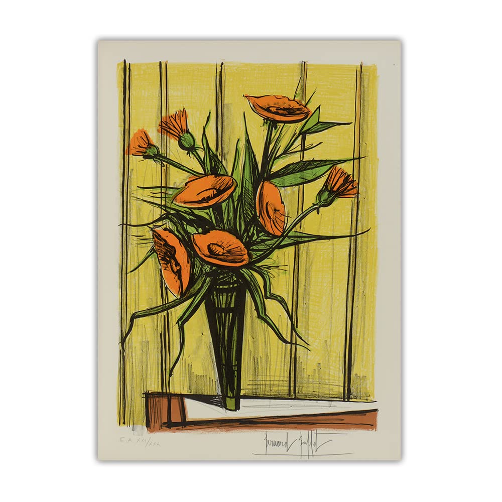 Bernard Buffet ベルナール ビュッフェ アナベル夫人像 リトグラフ