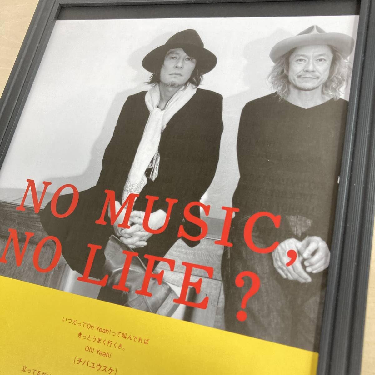 NO MUSIC NO LIFE チバユウスケ 中村達也 ポスター タワレコ 【公式通販】