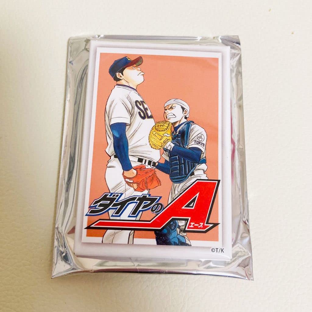 ダイヤのA 原画展 スクエア缶バッジ 9点セット 大『ダイヤのA actⅡ