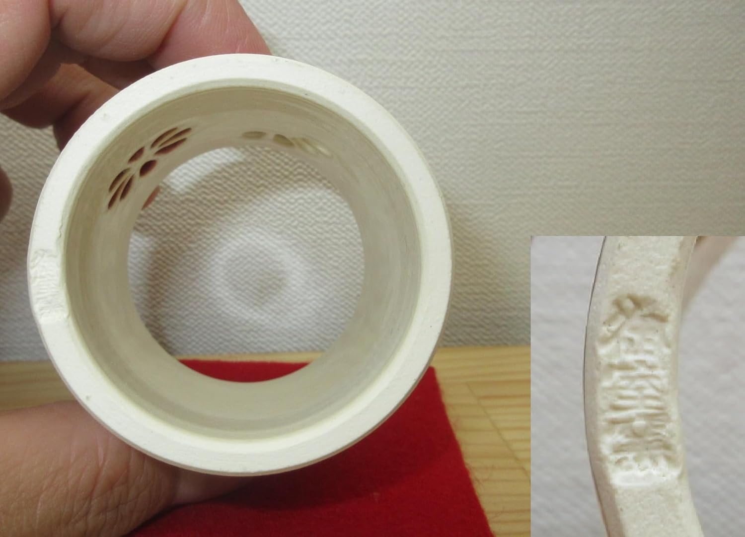 助田正山 清水焼 箸枕