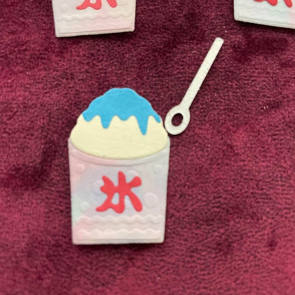 クラフトパンチ かき氷のれん ダイカット ペーパークラフト