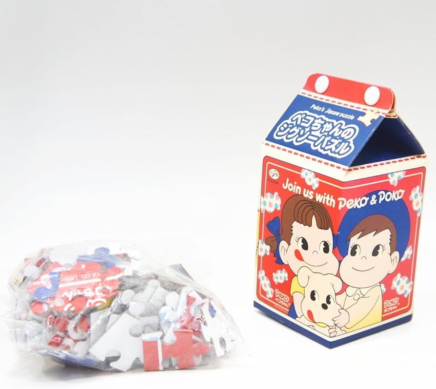 非売品】不二家ペコちゃん ジグソーパズル2個セット 非売品】不二家