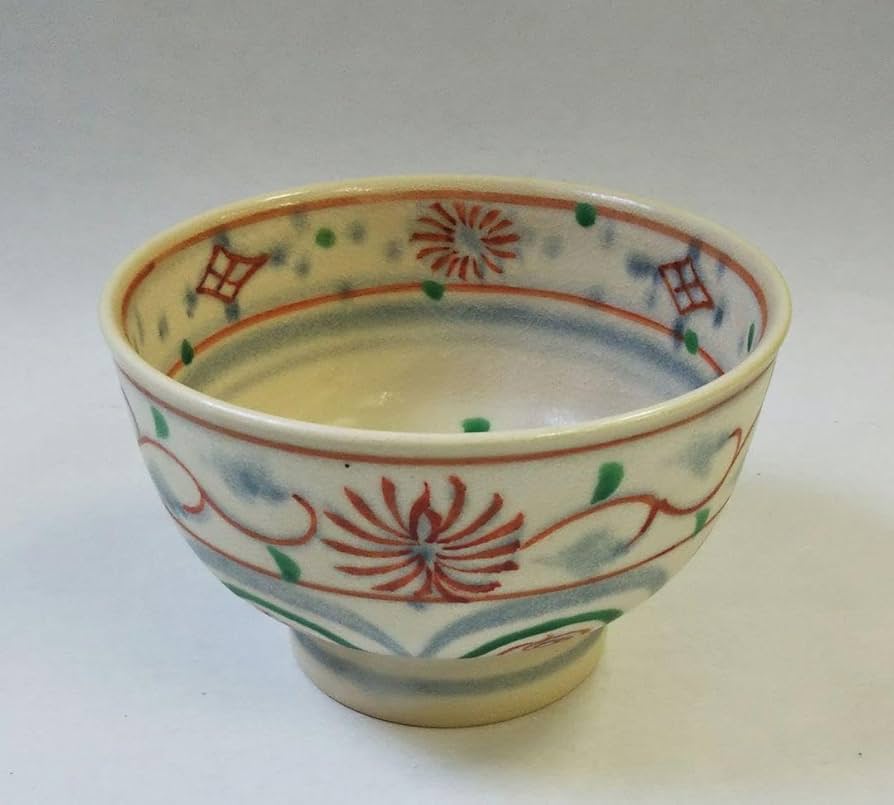 Amazon.co.jp: 茶道具 茶碗 紅安南 菊唐草 花蝶窯 手塚石雲 充