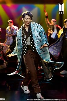 Amazon.com: BTS IDOL RM Non-Scale Statue Blue : Toys & Games