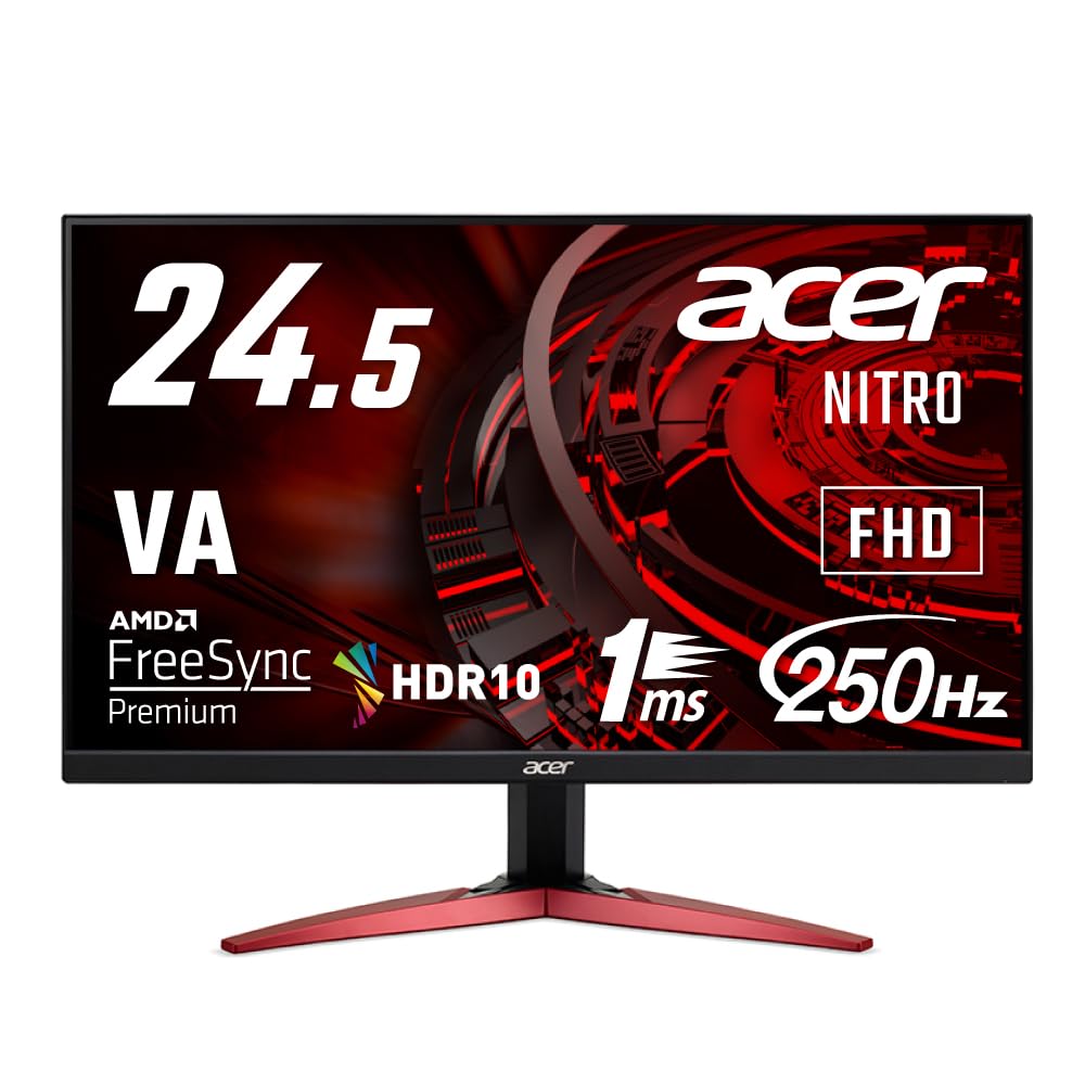 Acer 24.5インチ240hz,0.5msゲーミングチェアモニター Amazon.co.jp