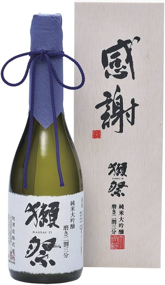 Amazon.co.jp: 獺祭 (だっさい) 純米大吟醸 磨き二割三分 「感謝」木