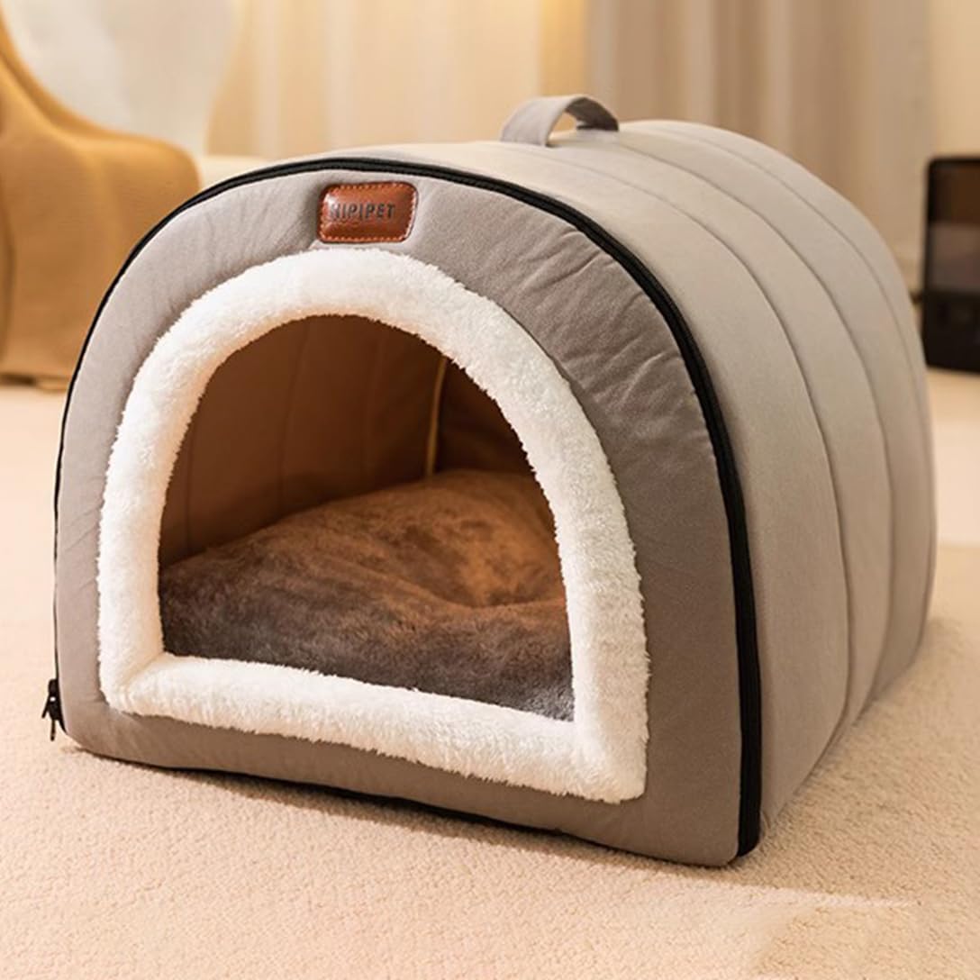 Amazon | ペットベッド ドーム型 ペットハウス 犬猫用 犬 ベッド