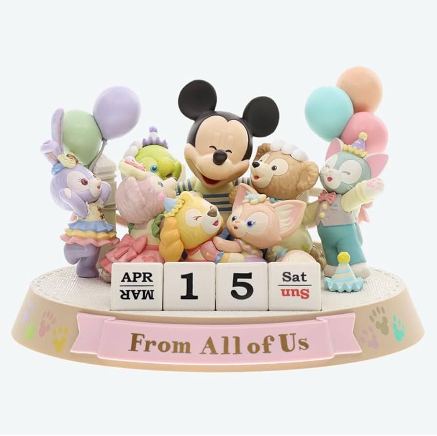 Amazon | ダッフィーフロムオールオブアス 万年カレンダーフィギュア