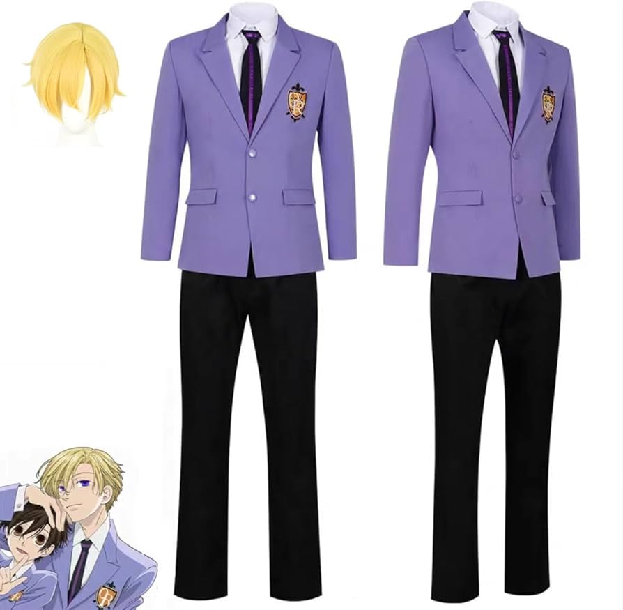 Amazon.co.jp: 桜蘭高校ホスト部 コスプレ衣装 ウィッグ付き 藤岡