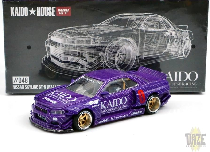 KAIDO HOUSE スカイライン ミニカー パープル☆街道ハウス1/64 Amazon