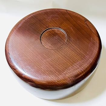 Amazon.co.jp: 茶器入れ御茶櫃昭和レトロ木製茶道具入れ収納骨董