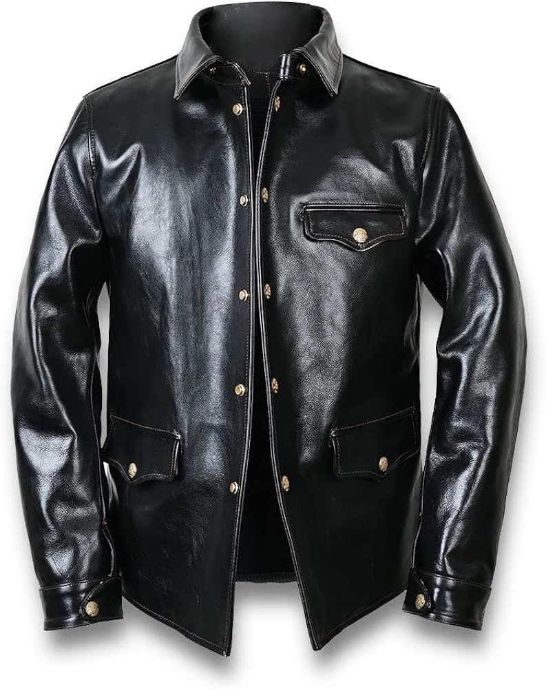 Amazon | [N++A] 本革 メンズ 茶芯ホースハイド 30's ワークコート