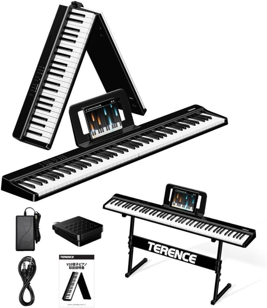折りたたみ電子ピアノ PJ88 折りたたみ式電子ピアノ 88鍵盤 PJ88
