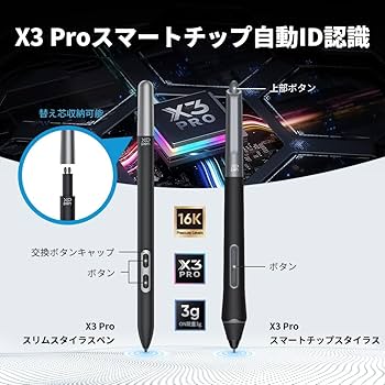 Amazon | XPPen 液タブ 23.8インチ 液晶タブレット 4K大画面 Calman