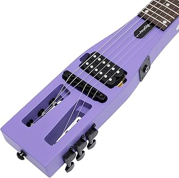 Amazon | Anygigポータブルトラベルエレキギター 82CM 1.6KG パープル