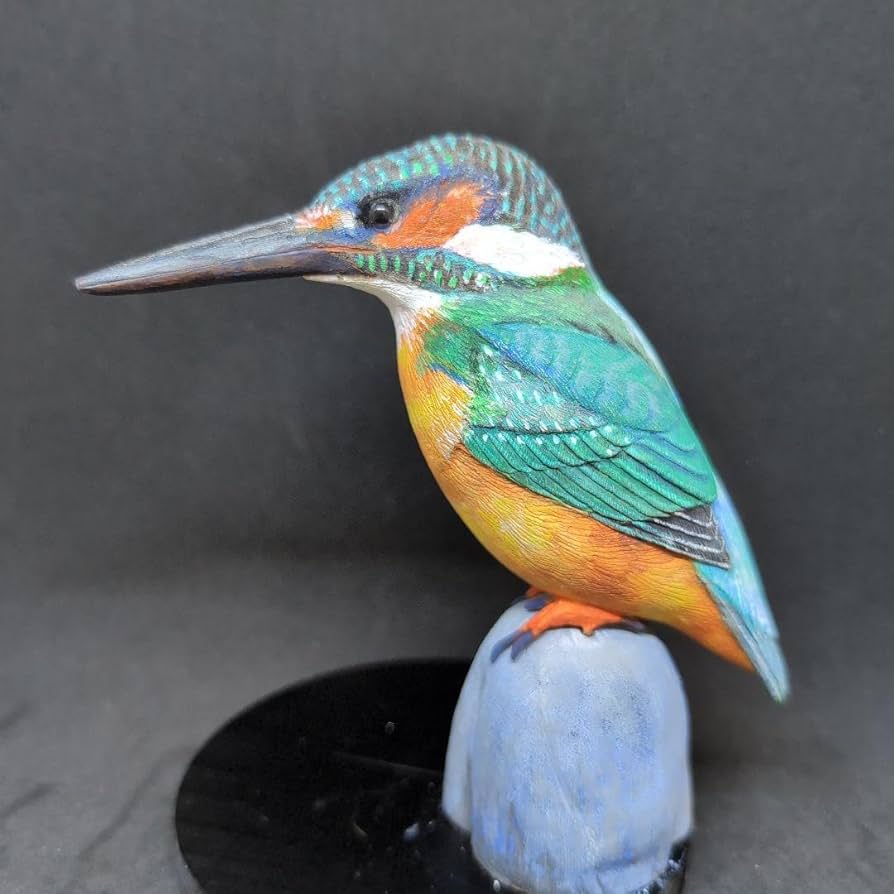 リアル メジロ 木彫りの野鳥 野鳥彫刻 バードカービング リアル メジロ