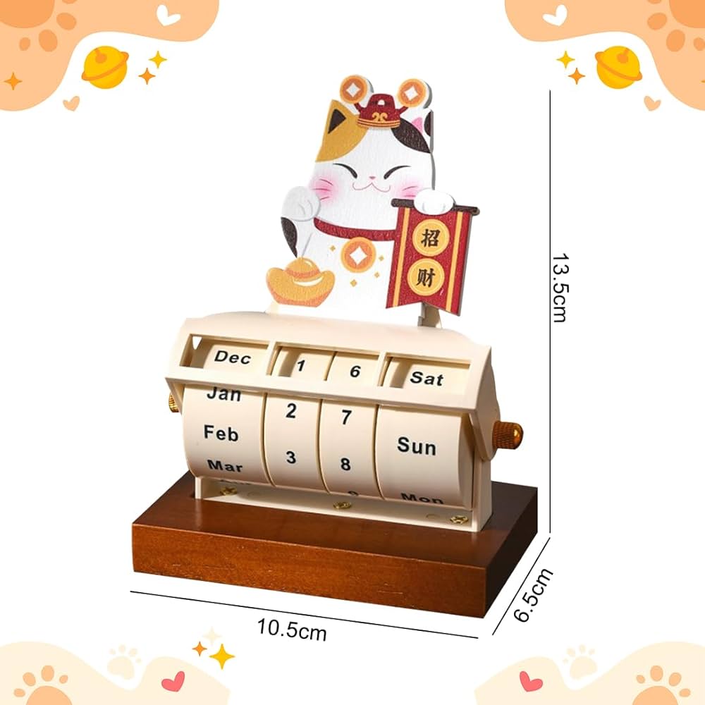 アンティーク 日めくり 永久 卓上カレンダー 手動式 希少品