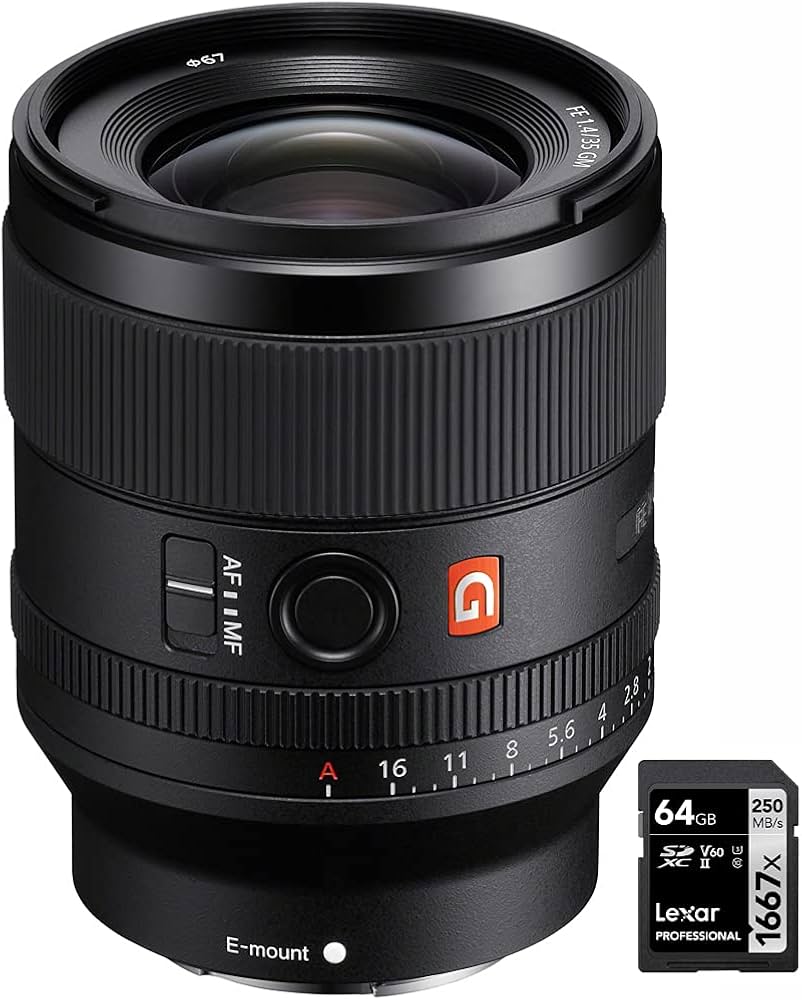 Amazon.com : Sony SEL35F14GM FE 35mm F1.4 GM G Master Full Frame