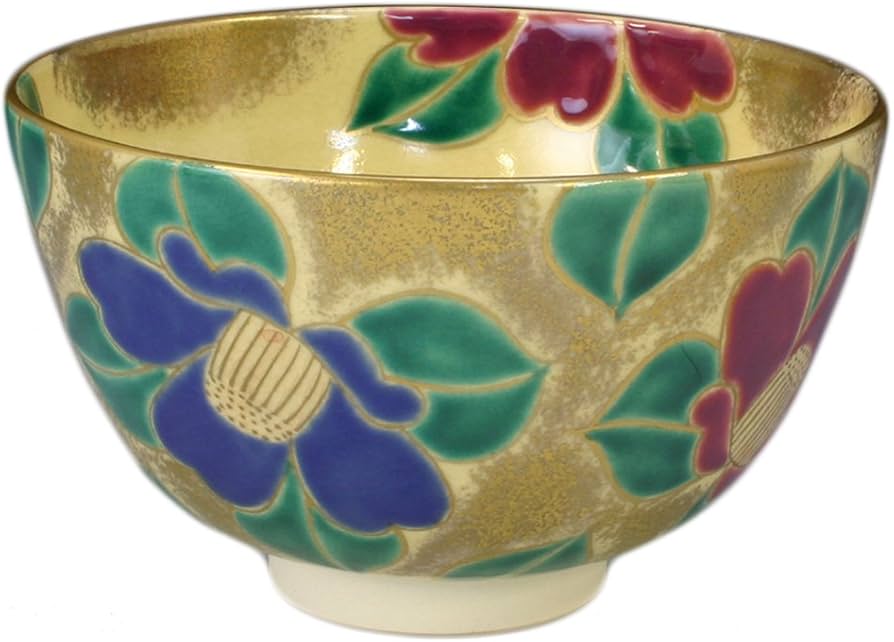 Amazon｜京焼 清水焼 如山窯 抹茶碗 仁清椿 tak113｜抹茶碗 オンライン通販