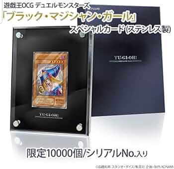 遊戯王OCG 「ブラック・マジシャン」スペシャルカード（ステンレス製