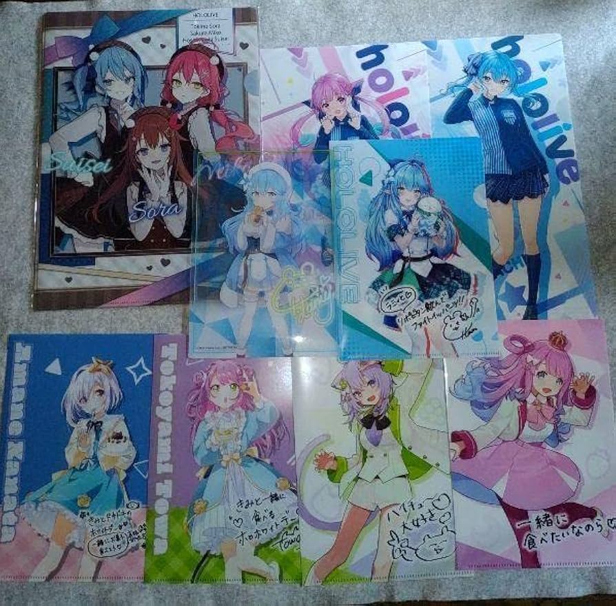 ホロライブ クリアファイル 34枚➕ミニ下敷き4枚 ホロライブ クリア