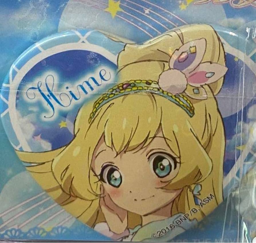 アイカツ スターズ プライズ 限定 缶バッジ 白鳥ひめ アイカツスターズ