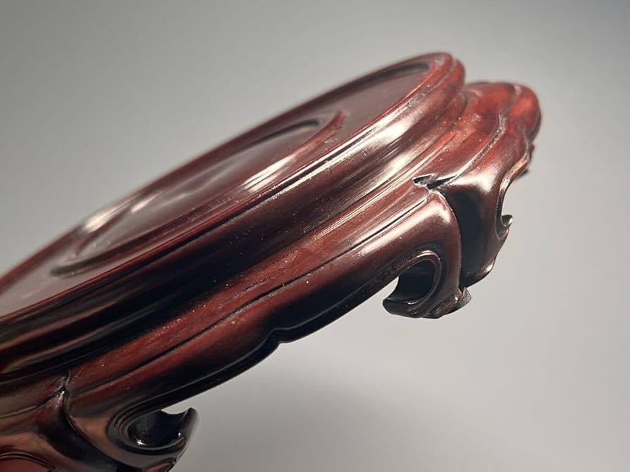 楽天市場】唐木花台の通販 送料無料 高級花台 紫檀調 木製飾台 盆栽