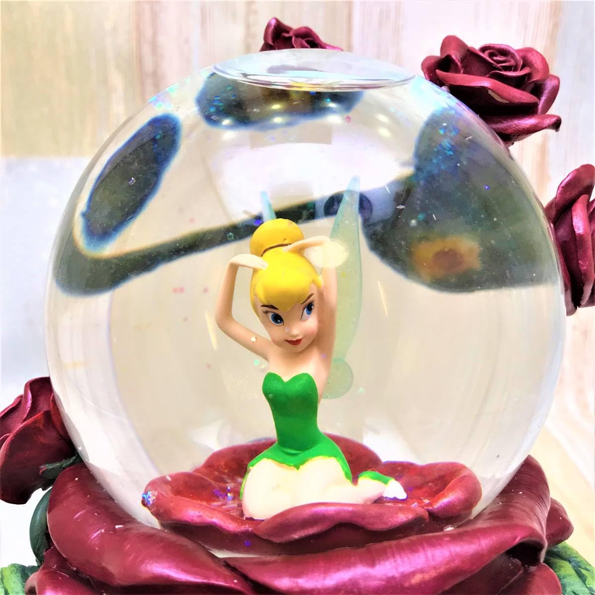 希少 ディズニー ティンカーベル 大型スノーグローブ ピーターパン