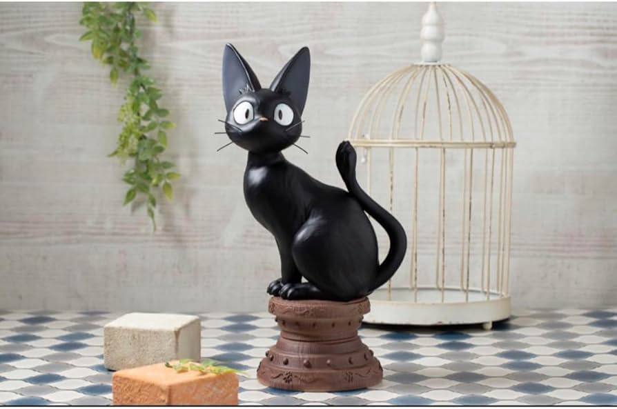 新品 魔女の宅急便 台座付きオブジェ おすわりジジ +キキ Amazon.co.jp