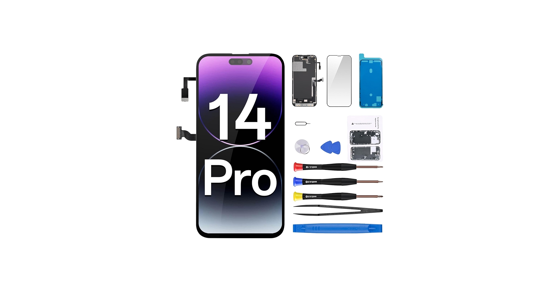 Amazon.com: CYKJGS for iPhone 14 Pro Screen Replacement with