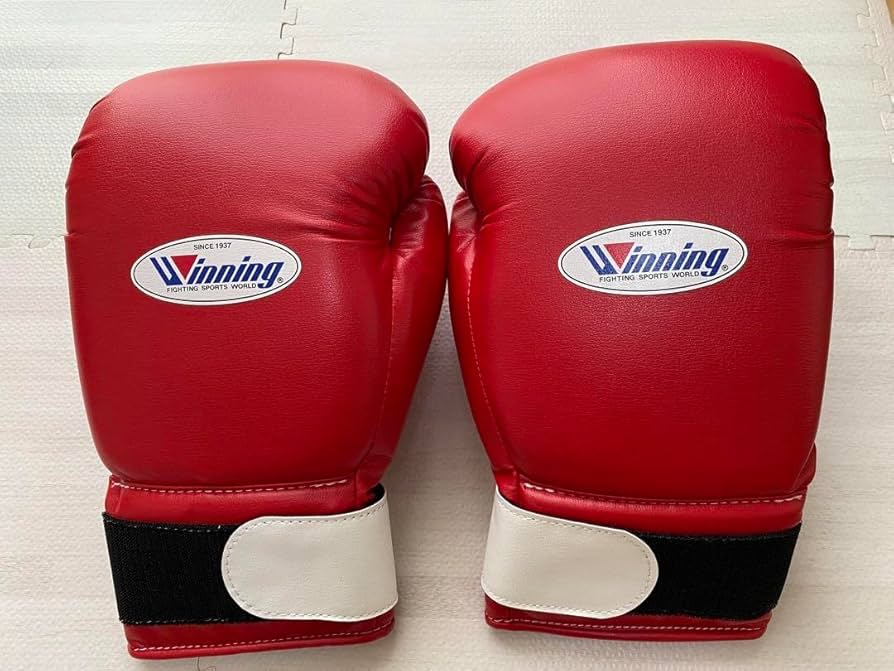 Winning ボクシンググローブ 14 oz 赤 ソフトタイプ 【公式通販】