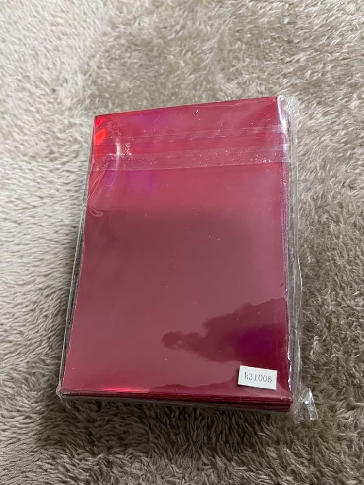 未使用】遊戯王 スリーブ オシリスレッド 赤 60枚 初期 青スリーブ 60