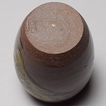 Amazon.co.jp: 丹波焼尾中窯市野信水肩衝茶入共箱仕覆付茶道具茶器吉野